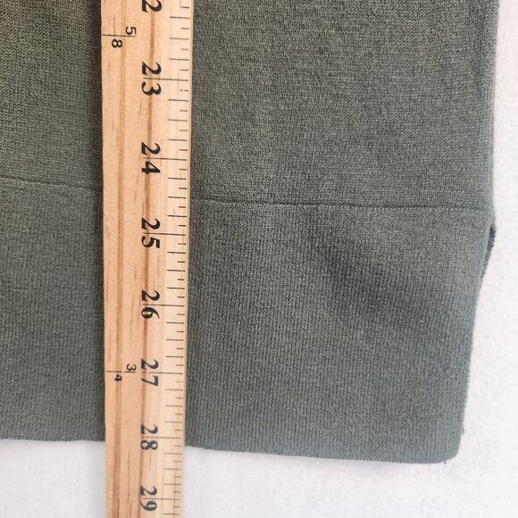 LOFT Cardigan Sweater Women M Olive Green Button Front Long Sleeve - Picture 7 of 10
